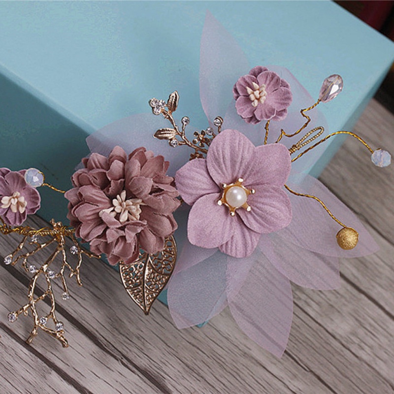 Siy Mahkotatiara Rambut Bahan Alloy Handmade Untuk Pernikahanpengantin Wanita