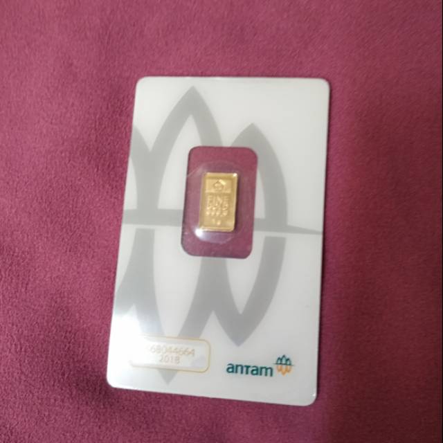 Emas Antam Press 1  tahun 2018
