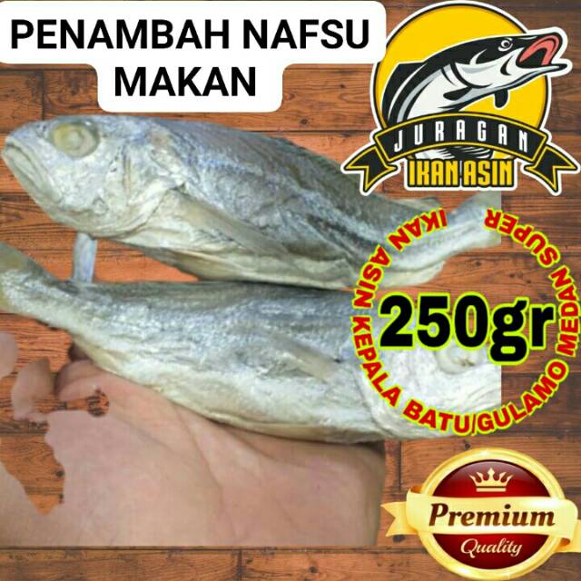 

IKAN ASIN KEPALA BATU GULAMO MEDAN SUPER ENAK MURAH ORIGINAL BERKUALITAS 250gr