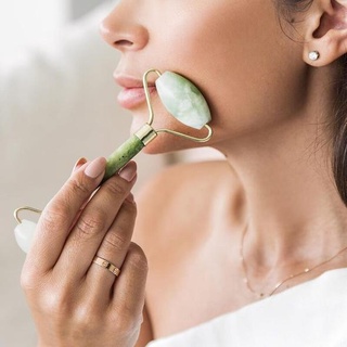Image of Natural Guasha Facial H426 Jade Roller Face Thin Roll Wajah AccStore