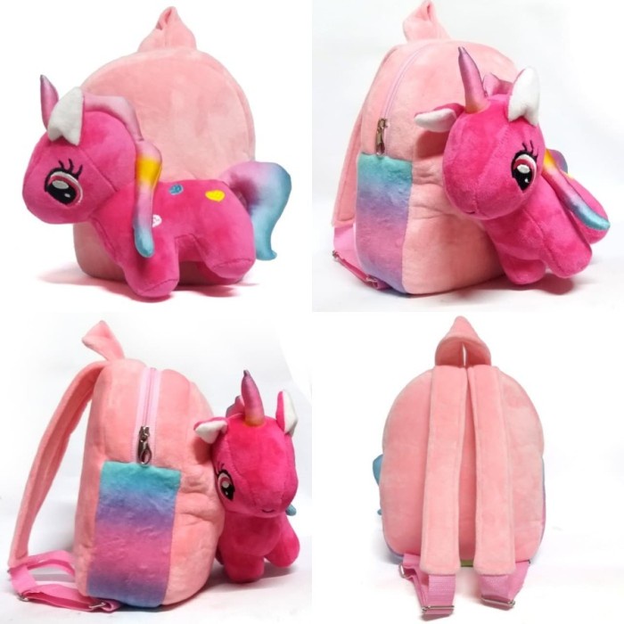 Tas anak Tas Trolly Sekolah SD Cewek Anak L9M4 Kuda Pony Spiderman TK Unicorn Pink Avengers Karakter