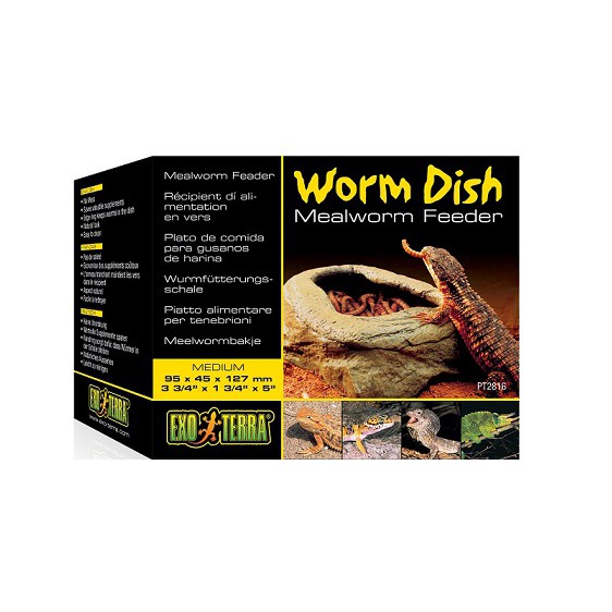 

Pet Republic Tempat makan reptil EXOTERRA Worm Dish Medium