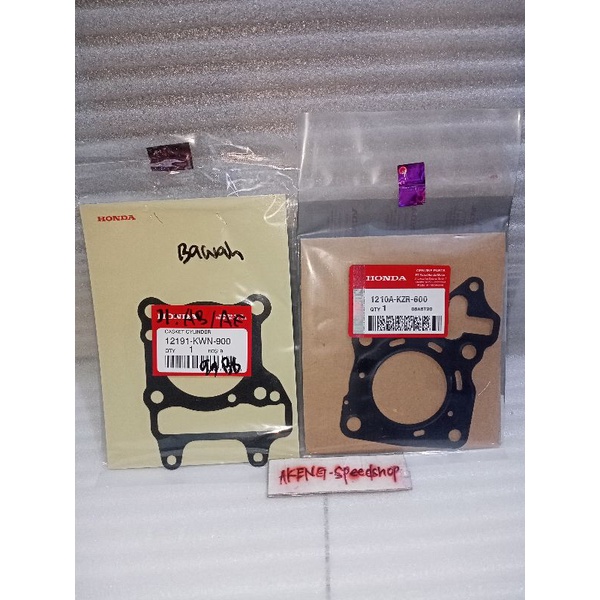 Paking blok Seher+Paking Head bawah Vario 125 fi old asli ori