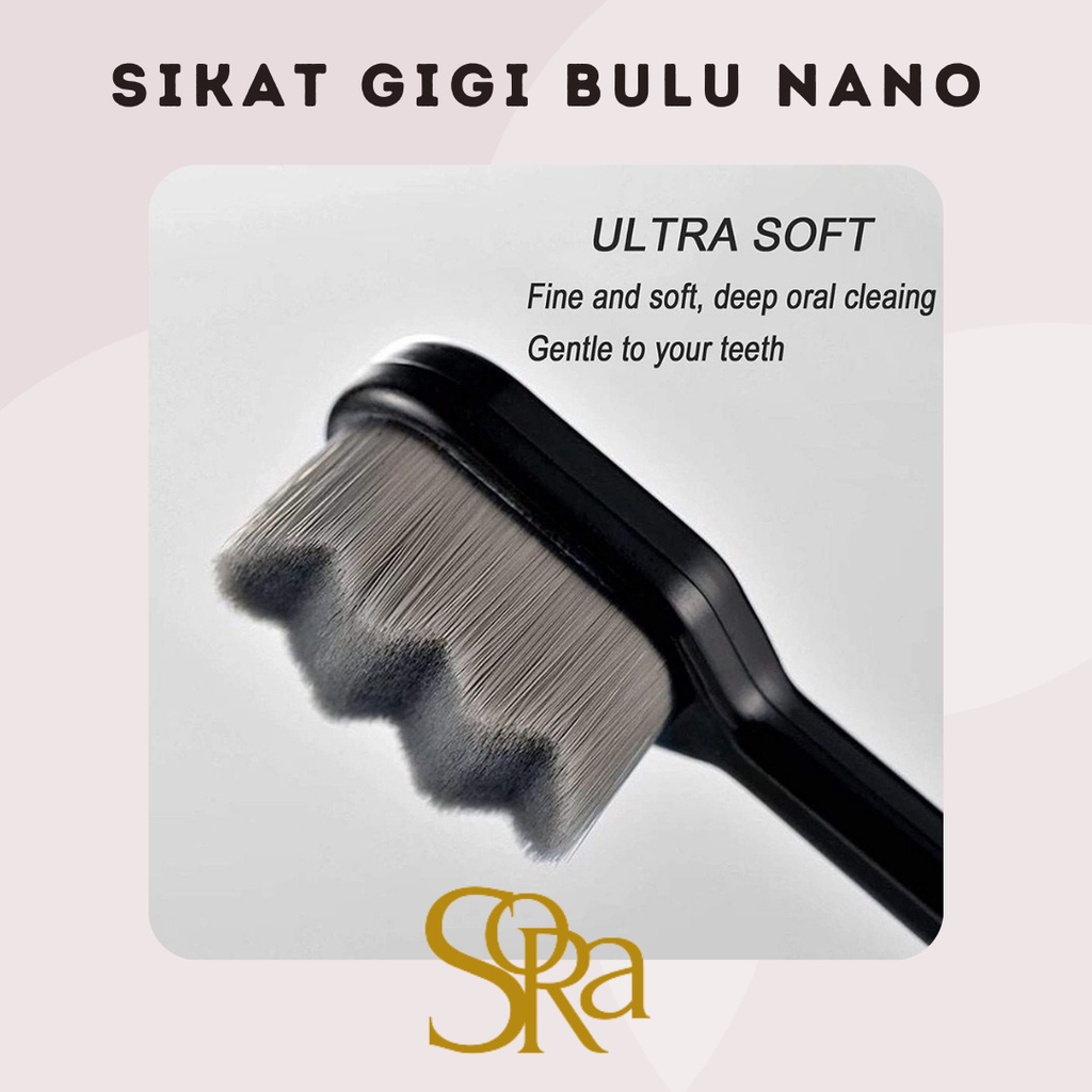 TOOTHBRUSH MICRO BRUSH / SIKAT GIGI BULU NANO LEMBUT GAYA JEPANG / SIKAT GIGI BULU LEMBUT BULU NANO MICRO LEMBUT