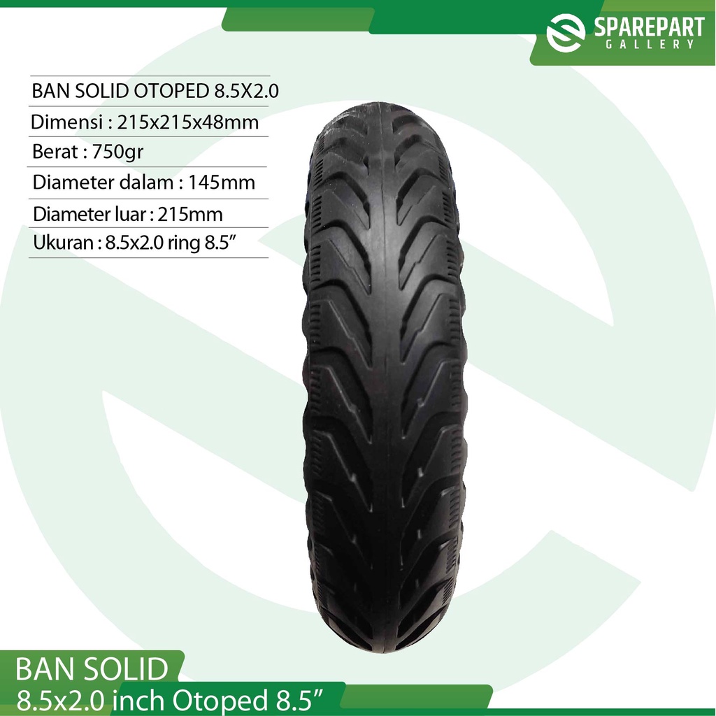 Ban solid skuter otoped xiaomi mijia M365 ban mati 8.5inch