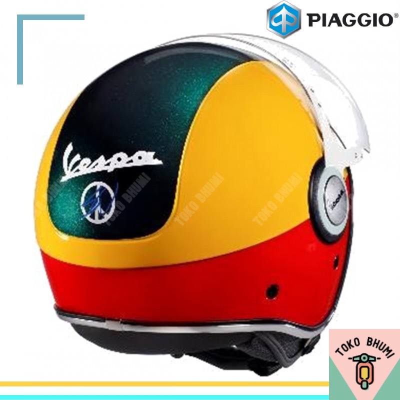 PIAGGIO HELMET VESPA VJ, SEAN SIZE XL | HELM VESPA MEREK PIAGGIO ASLI ORIGINAL 100% SIZE XL KUNING