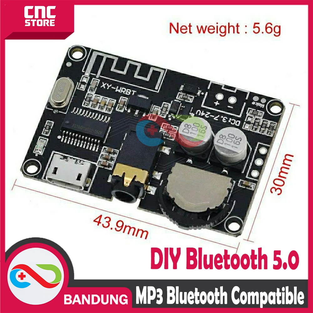 DIY BLUETOOTH 5.0 AUDIO RECEIVER MODULE MP3 DECODER BOARD EARPHONE CAR SPEAKER