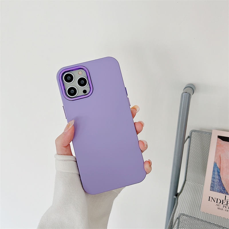 Hard case Bahan PP Warna Polos Untuk Iphone 11 12 13PROMAX X XS XR XSMAX 6 / 7 / 8 plus