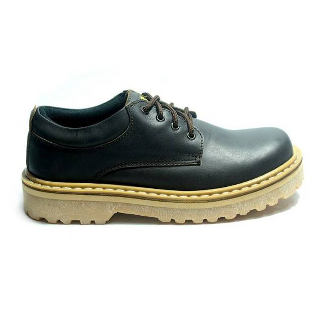 Sepatu Boot Pendek Bahan Kulit Asli, Black Master UG Low Footwear Original Handmade Sepatu Boot Low