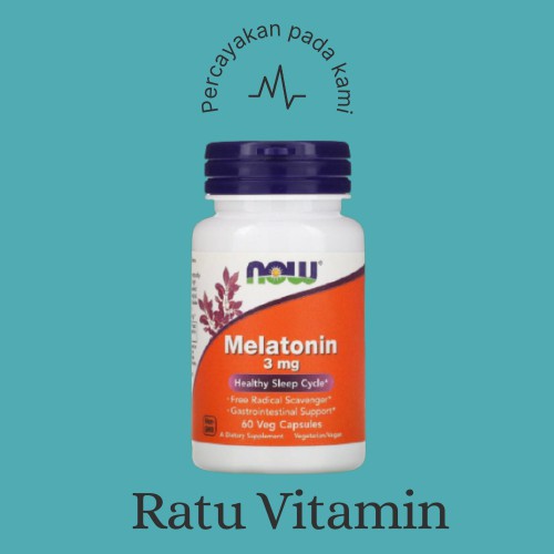 Now Foods Melatonin 3 mg 60 Veg Capsules