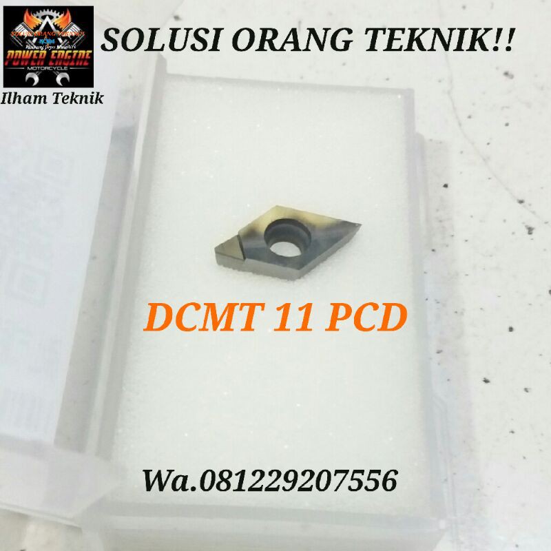 INSERT bubut pahat bubut insert pcd diamond DCMT11 PCD atau DCGT 11T304-PCD atau MATA HOLDER atau PI