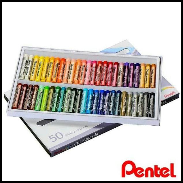 

Crayon Oil Pastel Pentel Arts 50 Warna