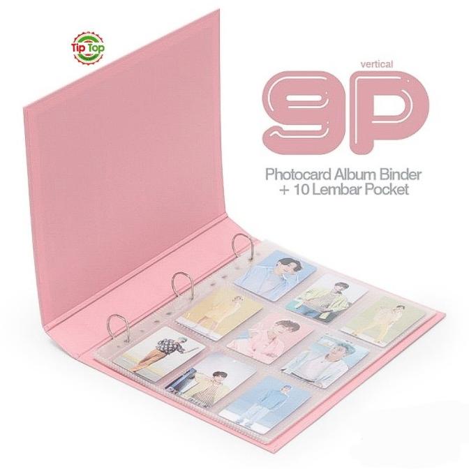 

BANTEX Photocard Album A4 3Ring (Binder+1Pak9P) BubbleGum Color #8322P