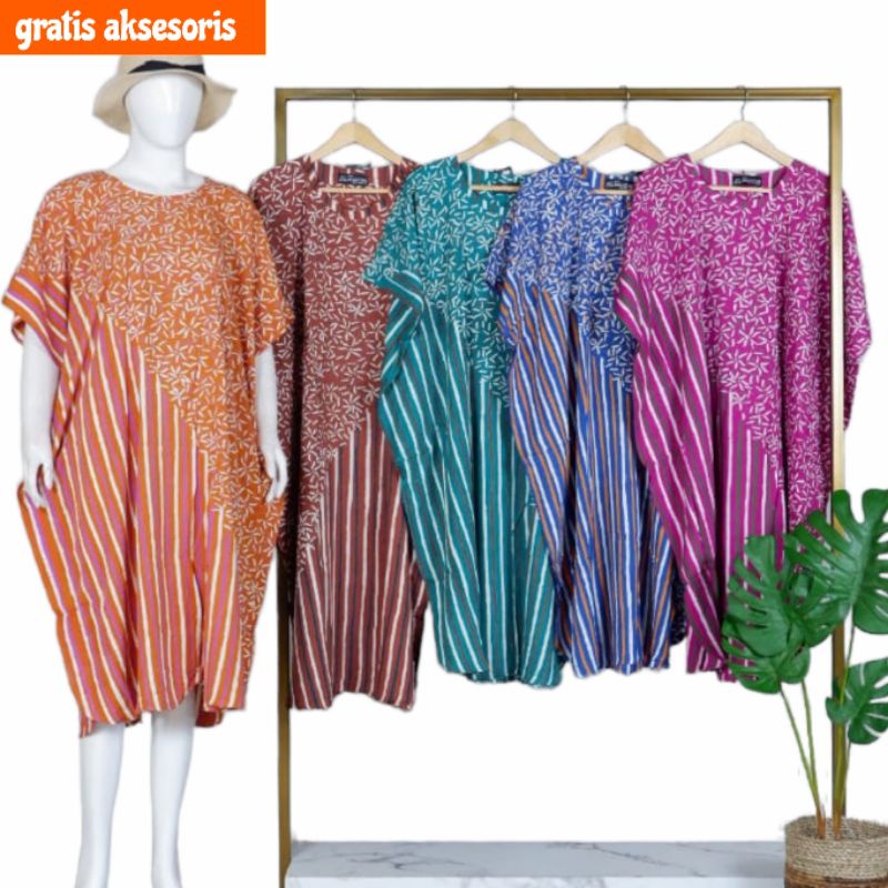DK Batik Mahoni / Daster kalong lowo kelelawar homedress batik huza Pekalongan jumbo