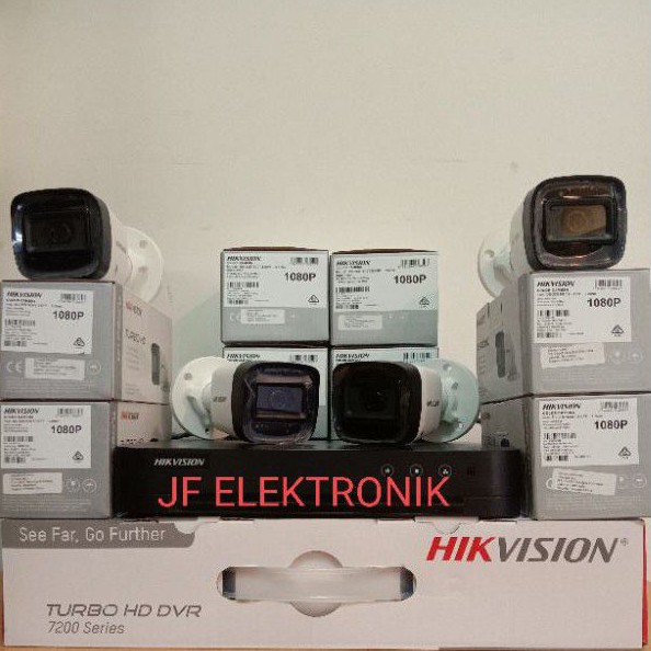 PAKET CCTV HIKVISION 16 CHANNEL 16 KAMERA 2MP 1080P KOMPLIT TINGGAL PASANG