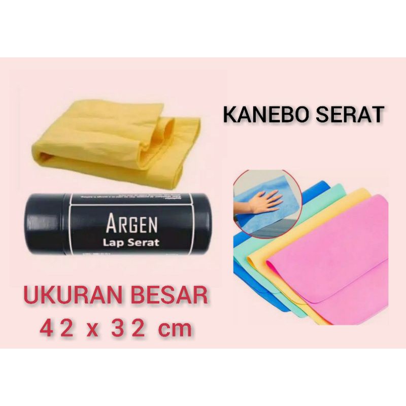 KANEBO LAP SERAT MURAH HALUS 42 x 32 cm  / Kanebo serat + Tabung 42 x 32 cm S1