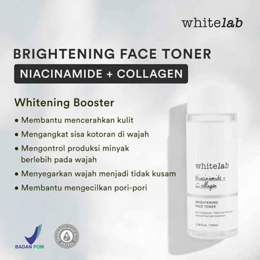 Toner Waja Whitelab Brightening Face Toner / Pembersih Wajah 100ml