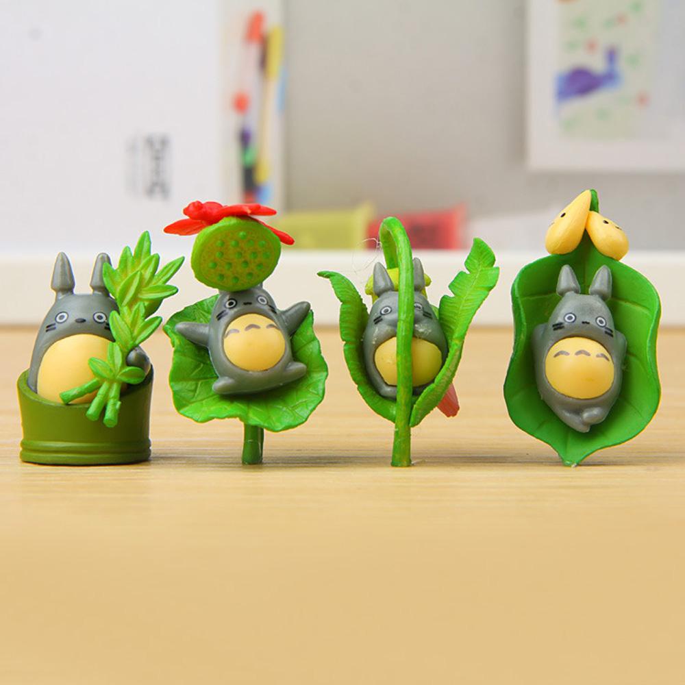 Agustina Lanskap Mikro 8PCS Model Totoro Lucu Miniatur Anime Jepang Peri Taman Ornamen