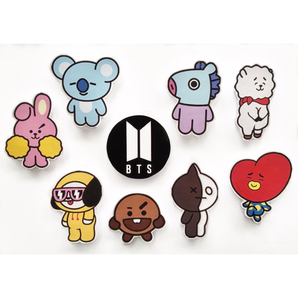 Topper BTS  PIN untuk hiasan  cake atau dinding  Shopee 