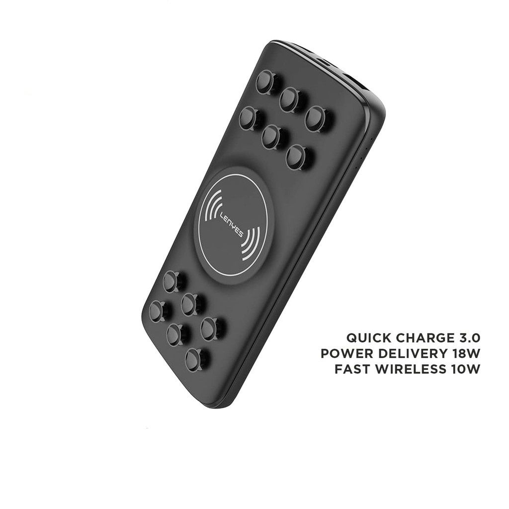 Powerbank LENYES PW016D 10000mAh WIRELESS FAST CHARGING QC 3.0 + PD