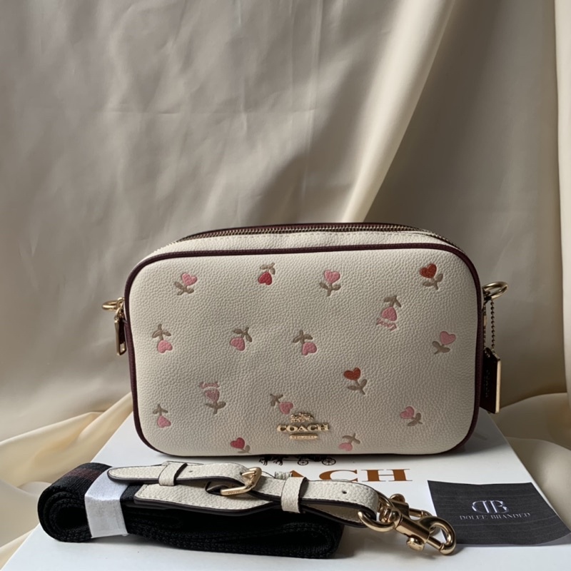 Coach Jes Crossbody With Heart Floral Print (C2835)