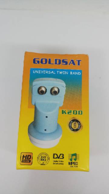 LNB KUBAND 2 OUTPUT GOLDSAT FOR NINMEDIA