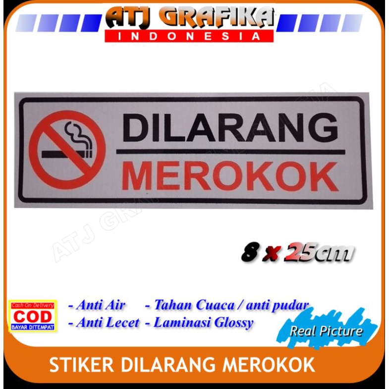 

Sticker No Smoking / Stiker dilarang merokok / jagalah kesehatan / bebas asap