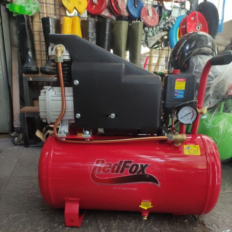 kompresor angin redfox RX-CO25 1hp 24liter (oli /oil) mesin kompresor angin redfox 1hp tangki 24liter