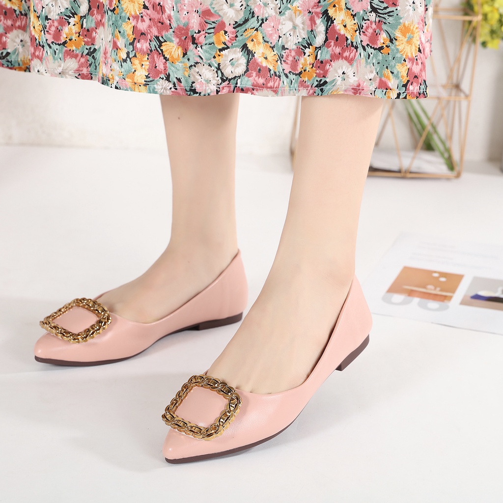 Jiso Daniella-23 Sepatu Flat shoes Wanita Sepatu Kerja Wanita