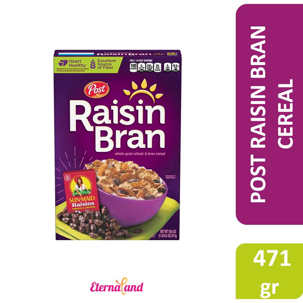 

Post Raisin Bran Cereal with Sun-Maid Raisins - sereal rasa kismis