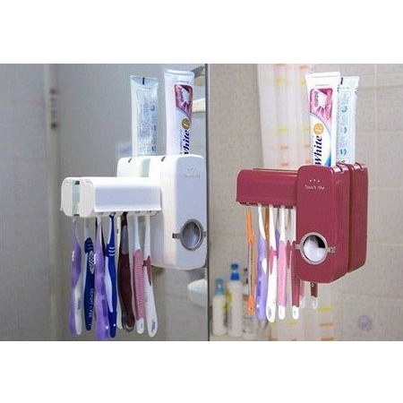 DISPENSER ODOL Toothpaste Dispenser Brush Set WHITE Pasta DISPENSER ODOL Toothpaste Dispenser Brush Set WHITE Pasta
