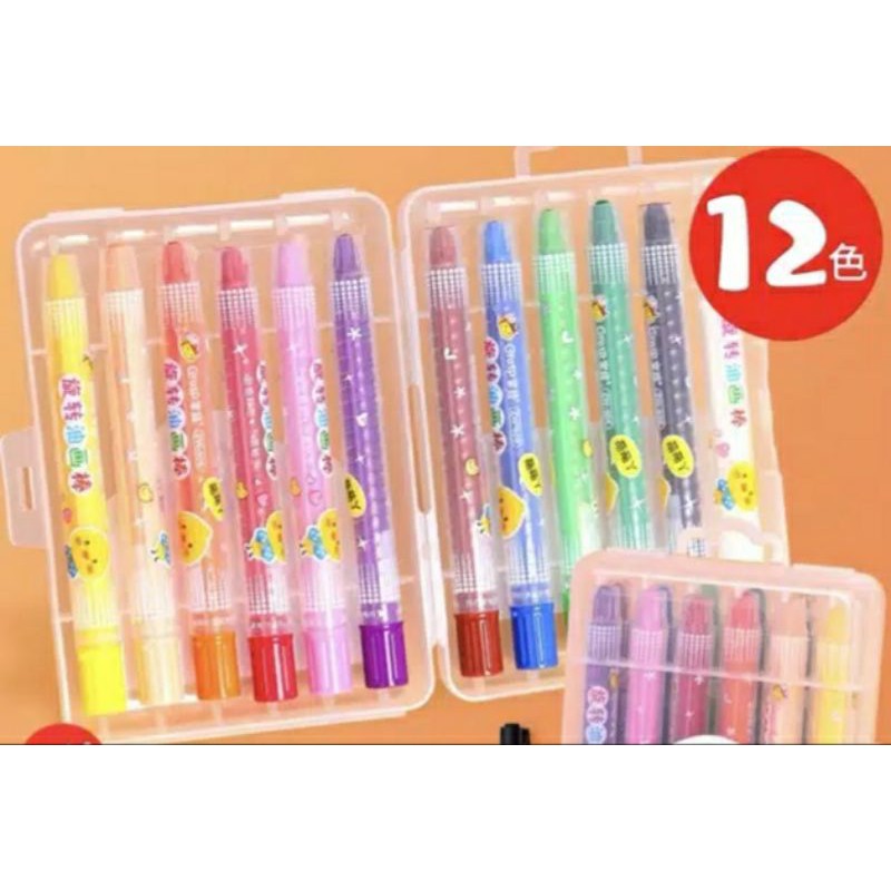 Washable Roller Oil Pastels - Crayon Bisa Dihapus Dicuci