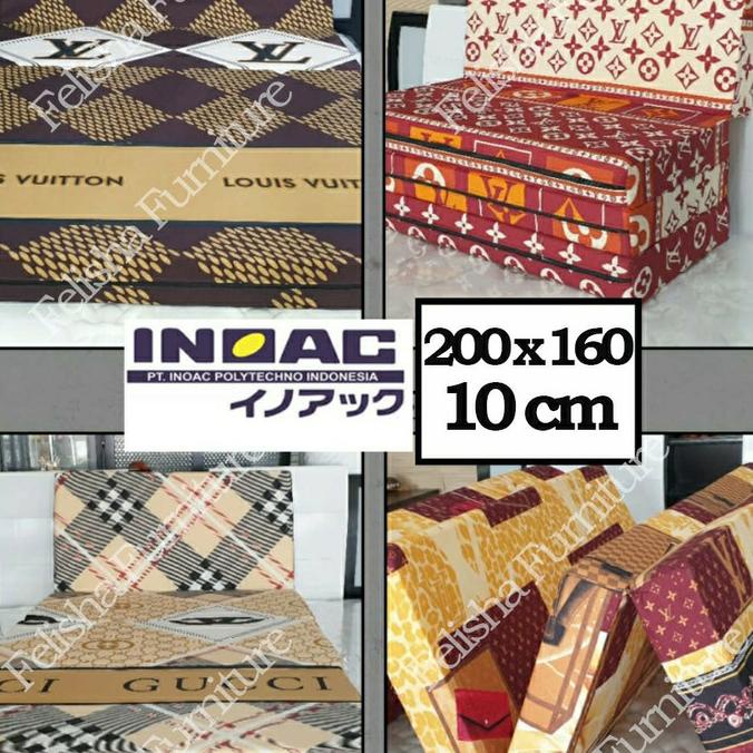 Kasur Busa Lipat Inoac 200 X 160 X 10Cm Bergaransi