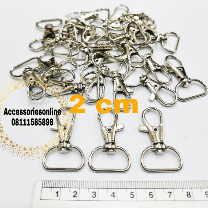 

[[COD]] Cantelan Pengait Besi Gantungan Tali ID Card Uk. 2 Cm /K77 2cm 144 pcs TERBATAS Kode 577