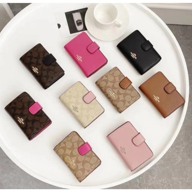 [BISA COD] Coach Women Wallet Dompet Coach Wanita Dompet Lipat Wanita Dompet Kartu Dompet Kartu