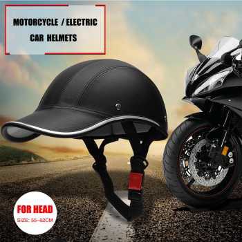 Helm Catok Sepeda Atau Sepeda Listrik Model Topi Baseball ABS + Kulit