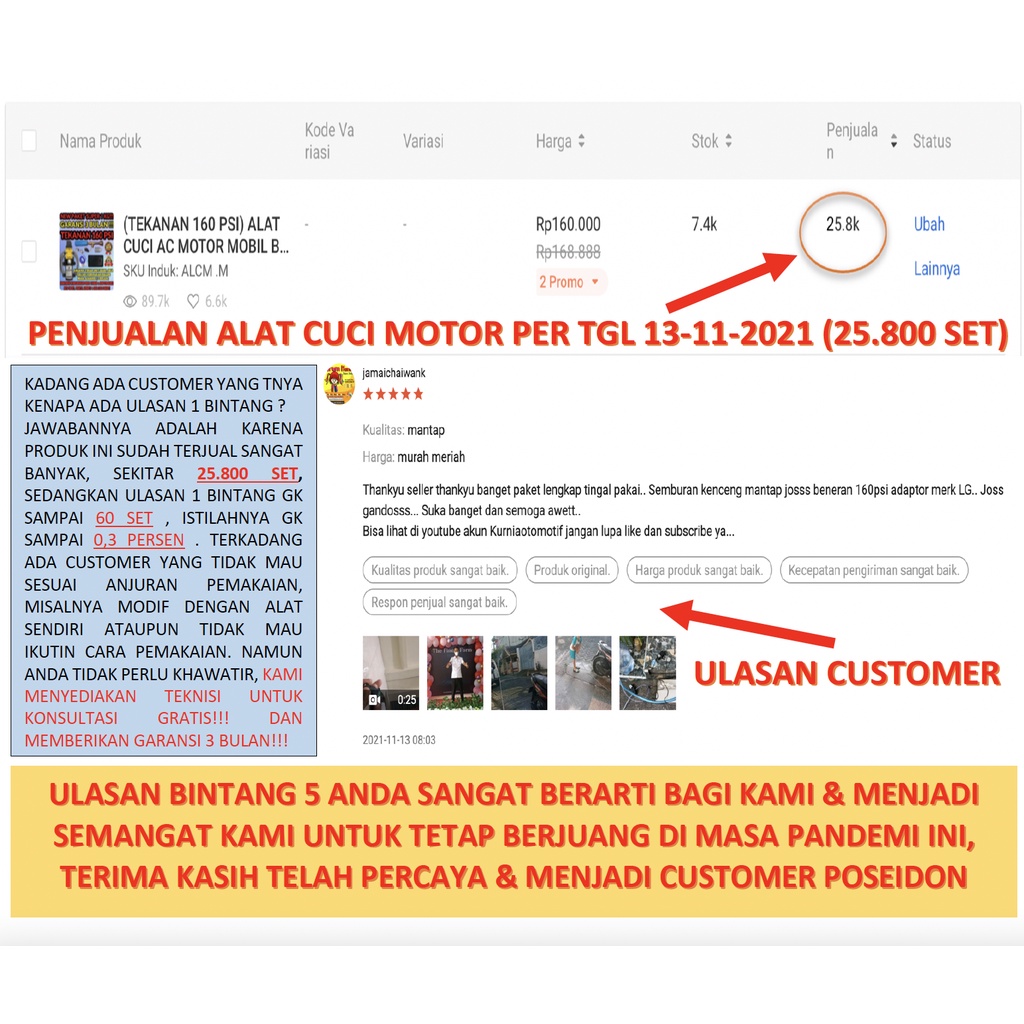 (TEKANAN 160 PSI) ALAT CUCI MOTOR AC MOBIL SCREEN SABLON BERKUALITAS POMPA MESIN STEAM MINI PORTABLE TERMURAH M