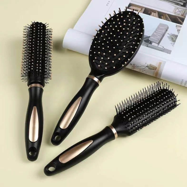ED - SISIR RAMBUT ANTI KUSUT HITAM PREMIUM / SISIR ANTI KUSUT / SISIR PIJAT KESEHATAN PREMIUM QUALITY-1