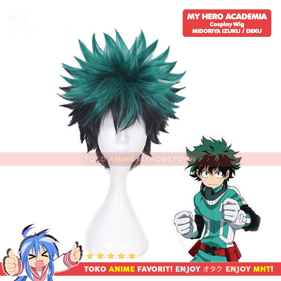 Wig Cosplay Anime Boku no Hero Academia : Midoriya Izuku My Hero Academia