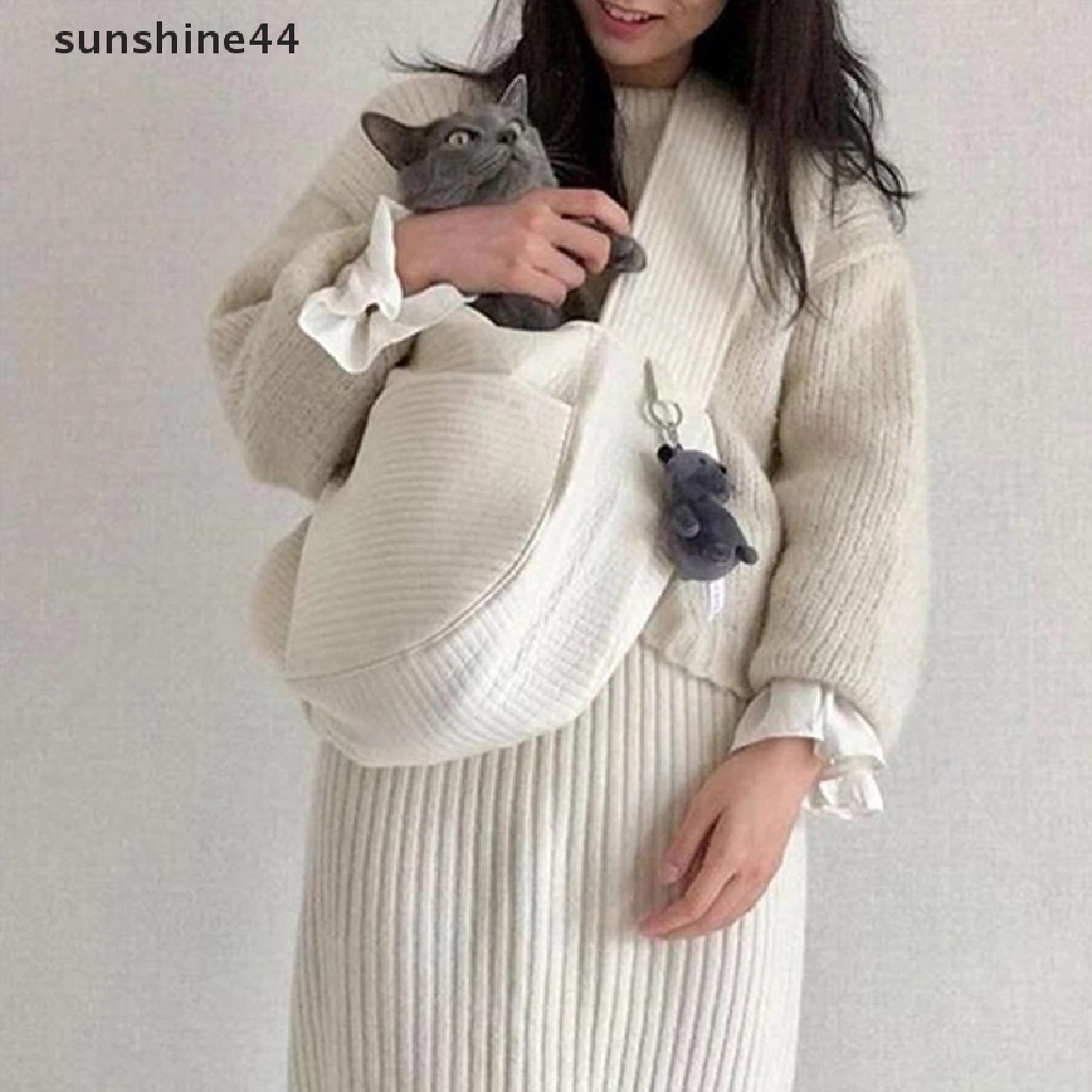 Sunshine Tas Handbag / Bahu / Selempang Travel Bahan Kanvas Untuk Membawa Anjing / Kucing
