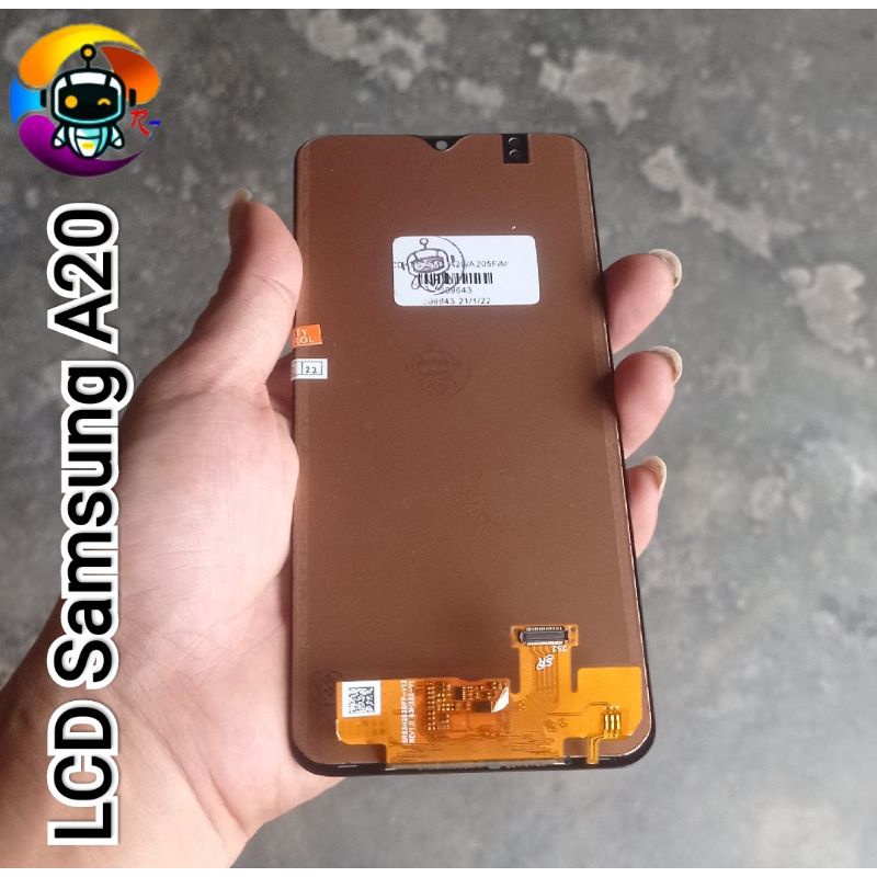 Lcd Samsung A20 A205 M10S Oled Black ORG
