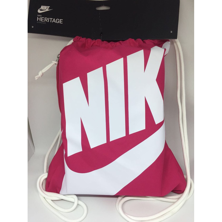 Tas gymsack nike original Heritage pink new 2018