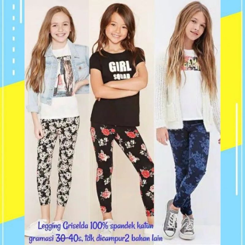  Legging Anak Perempuan  Griselda PILIH MOTIF Shopee Indonesia