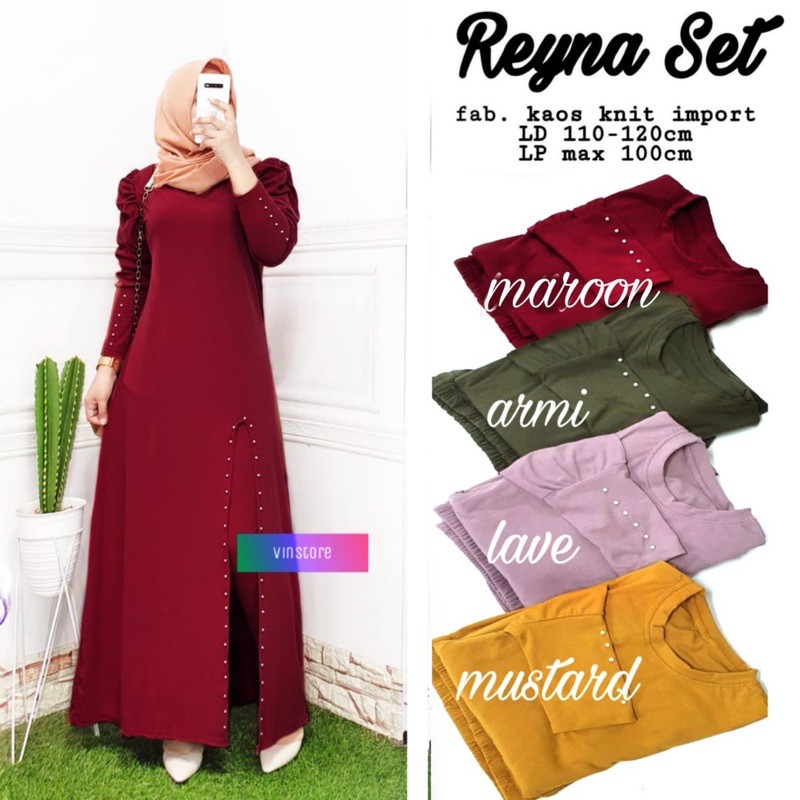 GAMIS KAOS KNIT IMPORT REYNA SET BY VIN