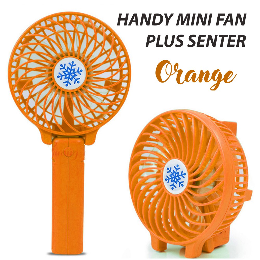 Trend-Handy Mini fan Kipas Angin Portable 2 in 1 Bisa di lipat dan genggam