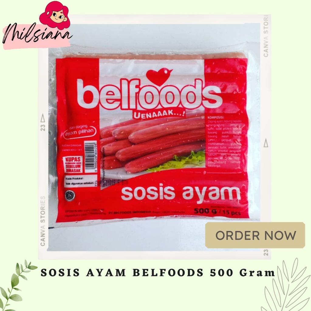 

SOSIS AYAM BELFOODS 500 Gram