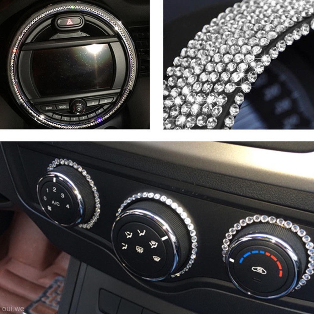 SUYOU 3mm Hot Car Sticker DIY Phone Styling Decor Crystal Rhinestone New Popular Cool Car Decoration Vehicle Decal/Multicolor