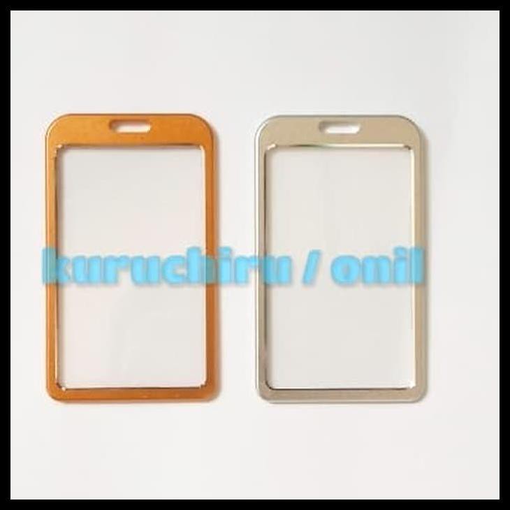 ALUMINIUM ID CARD HOLDER TANPA TALI / TEMPAT ID CARD ALUMINIUM
