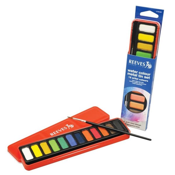 

BEST SELLER LA05 Reeves Watercolor Metal Tin 12 TERLARIS