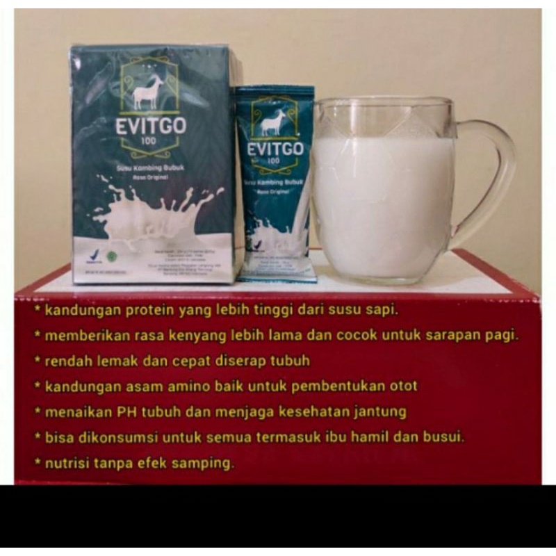 

Susu Evitgo nutrisi susu kambing tiap hari jaga stamina sembuhkan berbagai penyakit terutama maagh